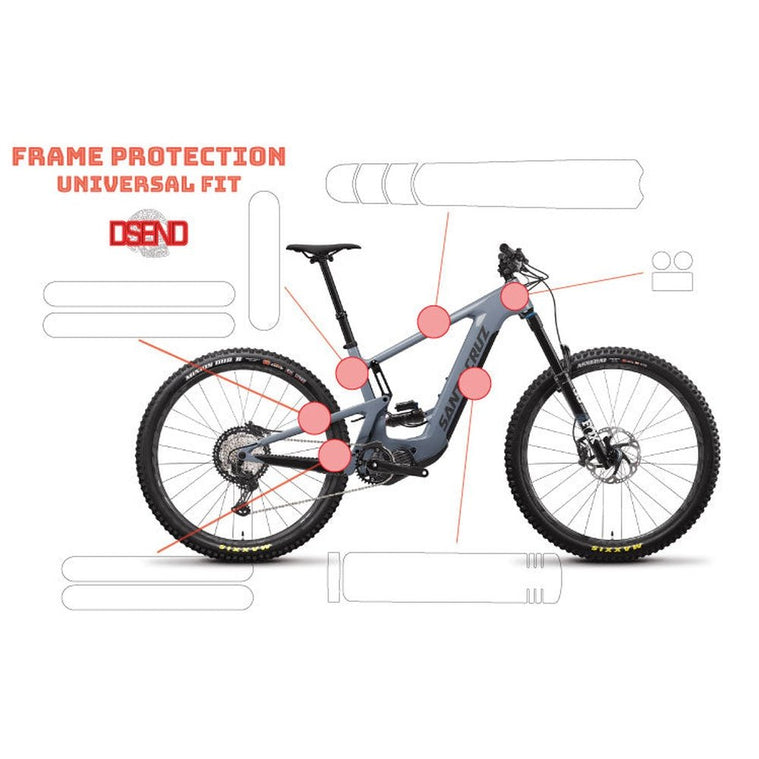 E-Bike Frame Protection Full Kit + Fender Pack